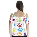 Paw Print Butterfly Sleeve Cutout Tee  View2