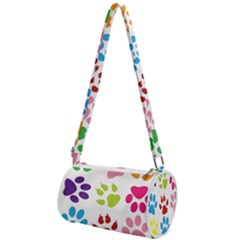 Paw Print Mini Cylinder Bag by artworkshop