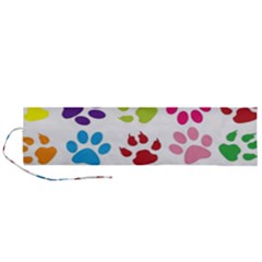 Paw Print Roll Up Canvas Pencil Holder (l) by artworkshop