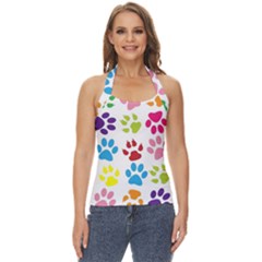 Paw Print Basic Halter Top by artworkshop