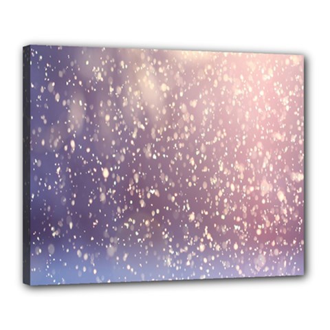 Snowfall Winter Canvas 20  X 16  (stretched) by artworkshop