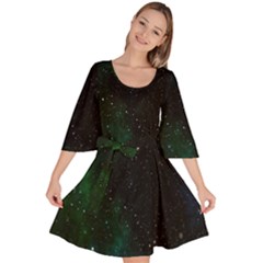 Stars Sky Space Velour Kimono Dress by artworkshop