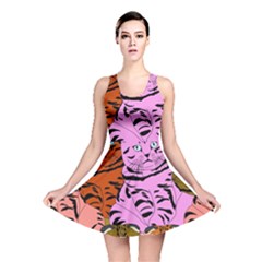 Tileable Seamless Cat Kitty Reversible Skater Dress