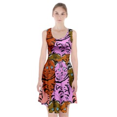 Tileable Seamless Cat Kitty Racerback Midi Dress