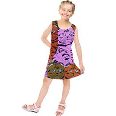 Tileable Seamless Cat Kitty Kids  Tunic Dress