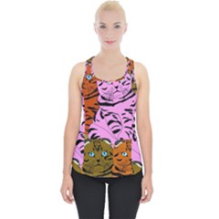 Tileable Seamless Cat Kitty Piece Up Tank Top