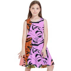 Tileable Seamless Cat Kitty Kids  Skater Dress