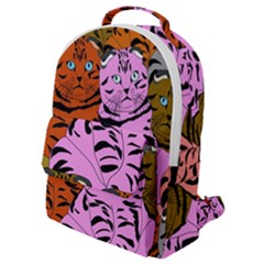 Tileable Seamless Cat Kitty Flap Pocket Backpack (small) by artworkshop