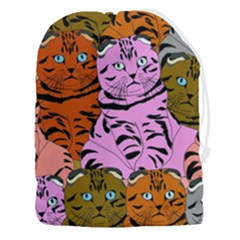 Tileable Seamless Cat Kitty Drawstring Pouch (3XL)