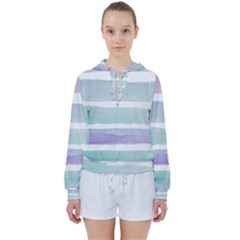 Watercolor Women s Tie Up Sweat