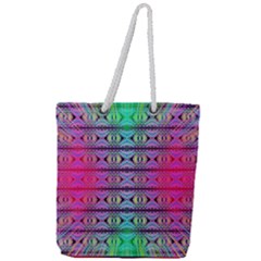 Beam Town Full Print Rope Handle Tote (large) by Thespacecampers