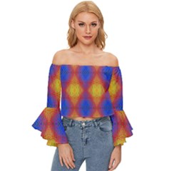 Time Off Shoulder Flutter Bell Sleeve Top by Thespacecampers