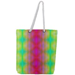 Patterned Full Print Rope Handle Tote (large) by Thespacecampers