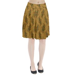 Flowers-001 Pleated Skirt