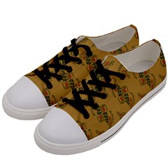 Flowers-001 Women s Low Top Canvas Sneakers