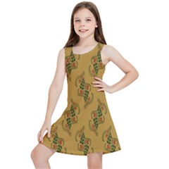 Flowers-001 Kids  Lightweight Sleeveless Dress