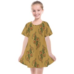 Flowers-001 Kids  Smock Dress