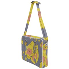 Avocado-yellow Cross Body Office Bag by nate14shop