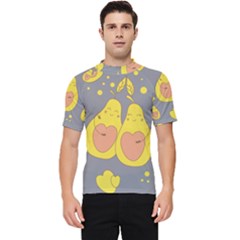 Avocado-yellow Men s Short Sleeve Rash Guard by nate14shop