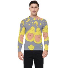 Avocado-yellow Men s Long Sleeve Rash Guard by nate14shop