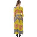 Avocado-yellow Button Up Boho Maxi Dress View2