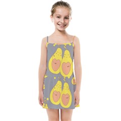 Avocado-yellow Kids  Summer Sun Dress by nate14shop