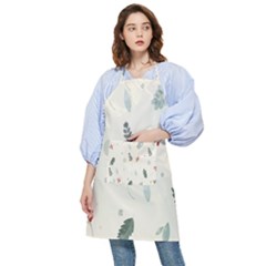 Background-gry Abstrac Pocket Apron