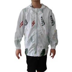 Background-white Abstrack Kids  Hooded Windbreaker by nate14shop