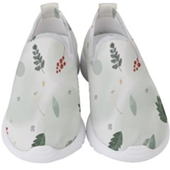 Background-white Abstrack Kids  Slip On Sneakers