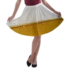 Beer-002 A-line Skater Skirt