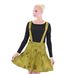 Internet-wifi Suspender Skater Skirt