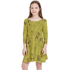 Internet-wifi Kids  Quarter Sleeve Skater Dress