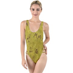 Internet-wifi High Leg Strappy Swimsuit