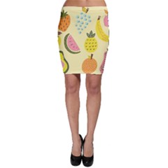 Graphic-fruit Bodycon Skirt