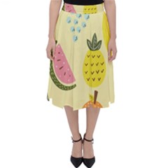 Graphic-fruit Classic Midi Skirt