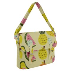 Graphic-fruit Buckle Messenger Bag by nate14shop