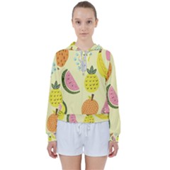 Graphic-fruit Women s Tie Up Sweat