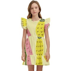 Graphic-fruit Kids  Winged Sleeve Dress by nate14shop