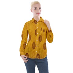 Mustard Women s Long Sleeve Pocket Shirt