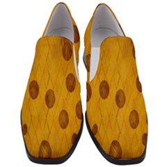 Mustard Women Slip On Heel Loafers by nate14shop