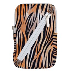 Seamless Zebra Stripe Belt Pouch Bag (large) by nate14shop