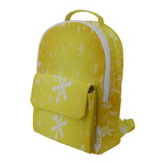 Snowflakes Flap Pocket Backpack (large)