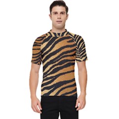 Greenhouse-fabrics-tiger-stripes Men s Short Sleeve Rash Guard by nate14shop