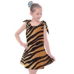 Greenhouse-fabrics-tiger-stripes Kids  Tie Up Tunic Dress