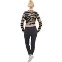 Tiger 001 Long Sleeve Cropped Velvet Jacket View2