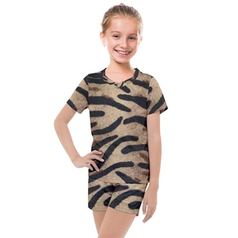 Tiger 001 Kids  Mesh Tee And Shorts Set by nate14shop