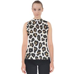 Tiger002 Mock Neck Shell Top by nate14shop