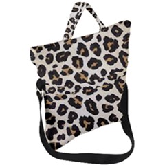 Tiger002 Fold Over Handle Tote Bag by nate14shop
