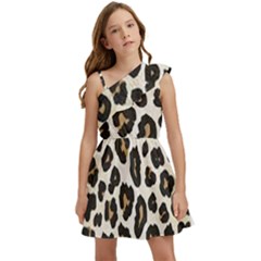 Tiger002 Kids  One Shoulder Party Dress by nate14shop