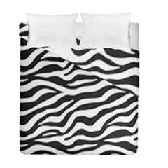 Tiger White-black 003 Jpg Duvet Cover Double Side (full/ Double Size) by nate14shop